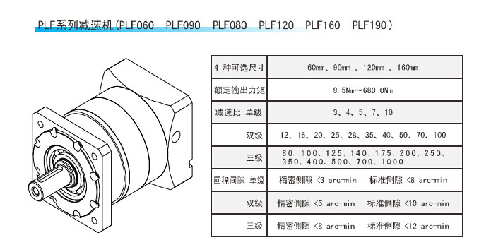 PLF系列精密行星减速机